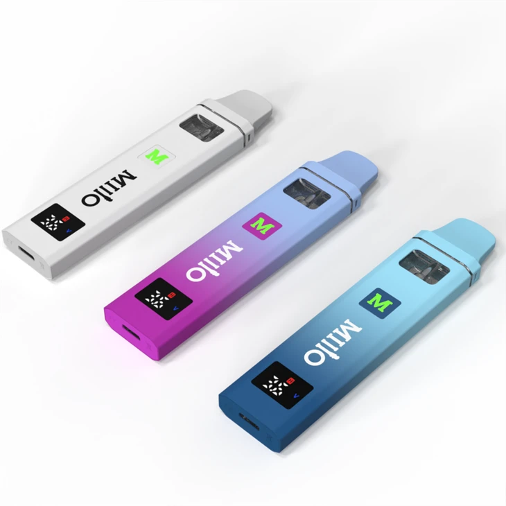 All In One 2ml Thick Oil CBD Disposable Vape Handware Wholesaler, 2 Gram With Digital Screen LED Type C Charging Port