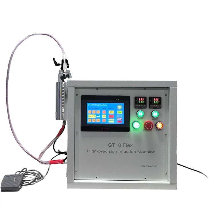 Wholesale Heated 1ml 2ml 5ml Vape 510 Carts Oil Filling Machine Portable HHC THC Live Resin Liquid Filling Machine Thick Oil Filler Automatic